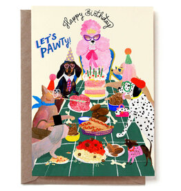 Reddish Design Wenskaart - Birhtday Party Dogs - Dubbele kaart + Envelop