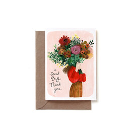 Reddish Design Wenskaart - Big Thank You - Dubbele kaart + Envelop