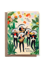 Reddish Design Wenskaart - Let the fiesta begin - Dubbele kaart + Envelop