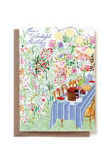 Reddish Design Wenskaart - Garden Party - Dubbele kaart + Envelop