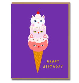 Carolyn Suzuki Goods Wenskaart - Gelato - Dubbele kaart + Envelop