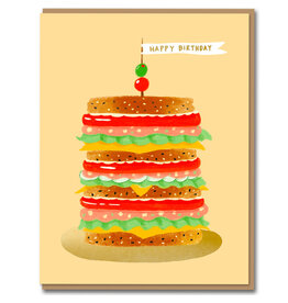 Carolyn Suzuki Goods Wenskaart - Mortadella Tall - Dubbele kaart + Envelop