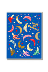 Emma Cooter Draws Wenskaart - Banana Party - Dubbele kaart + Envelop