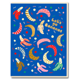 Emma Cooter Draws Wenskaart - Banana Party - Dubbele kaart + Envelop