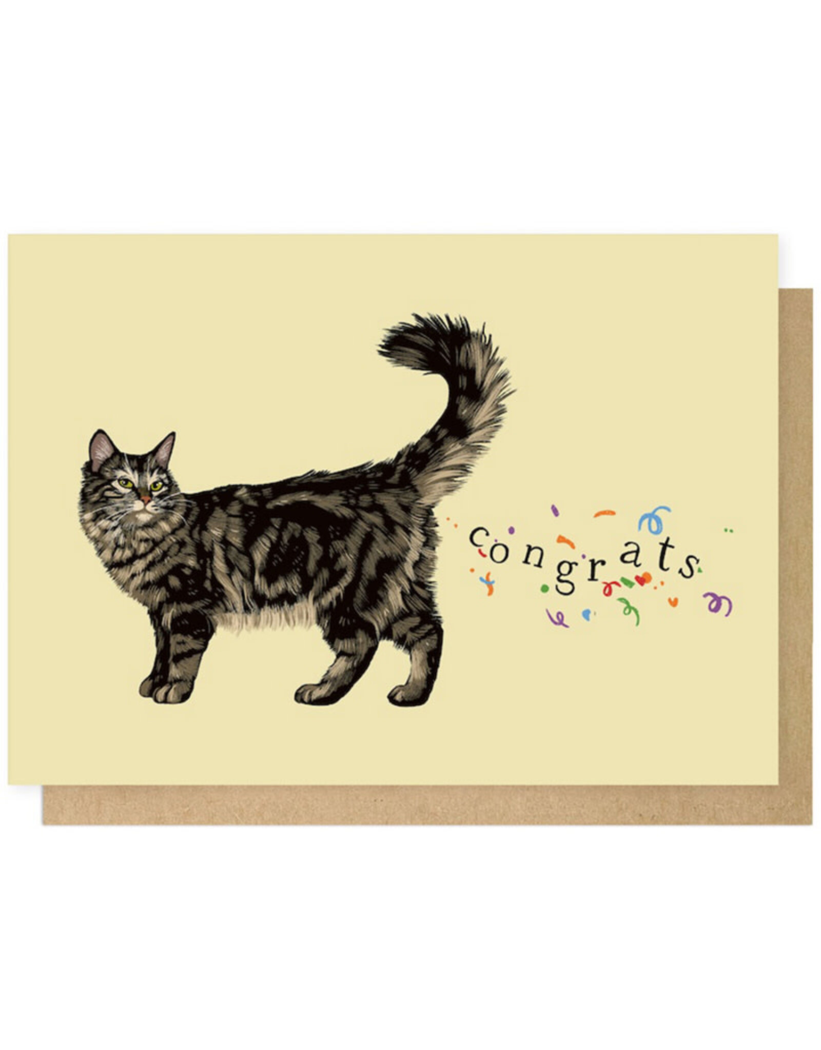 East End Wenskaart - Congrats Cats - Dubbele kaart + Envelop
