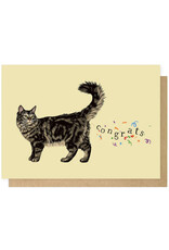 East End Wenskaart - Congrats Cats - Dubbele kaart + Envelop