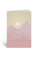 Deelneming Wenskaart - Zonsopgang - Dubbele kaart + Envelop