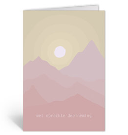 Deelneming Wenskaart - Zonsopgang - Dubbele kaart + Envelop