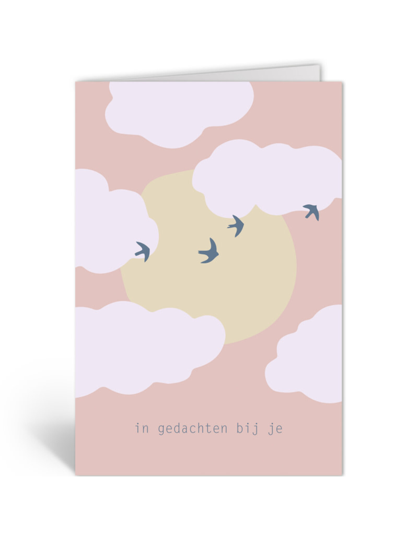 Deelneming Wenskaart - Vogelvlucht - Dubbele kaart + Envelop