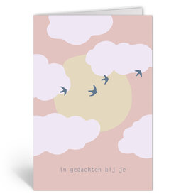 Deelneming Wenskaart - Vogelvlucht - Dubbele kaart + Envelop