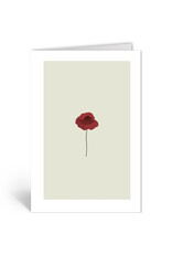 Deelneming Wenskaart - Klaproos - Dubbele kaart + Envelop