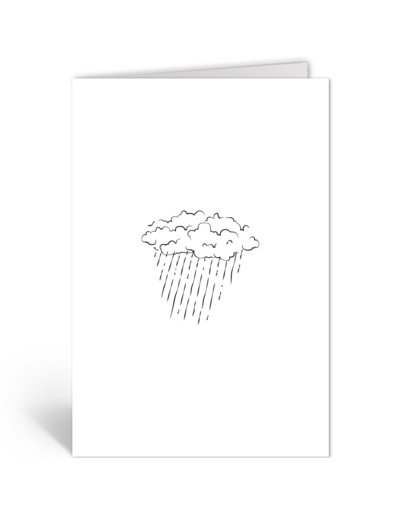 Deelneming Wenskaart - Rgenwolk - Dubbele kaart + Envelop