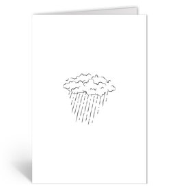 Deelneming Wenskaart - Rgenwolk - Dubbele kaart + Envelop