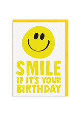 Ohh Deer Wenskaart - Smile it's you're birthday - Dubbele kaart + Envelop
