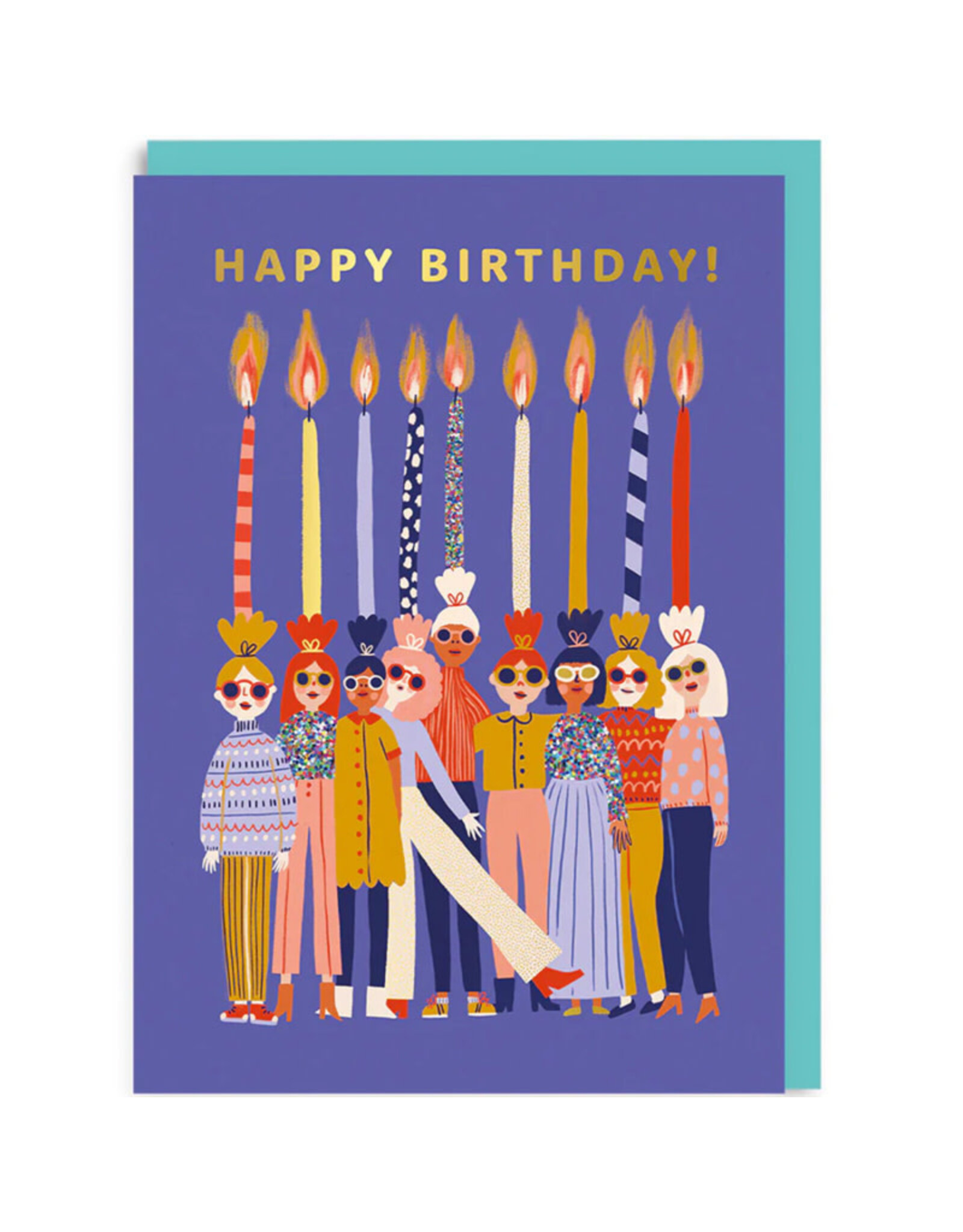 Ohh Deer Wenskaart - Candle Ladies - Dubbele kaart + Envelop