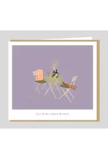 Studio Mie Wenskaart - Zullen we samen wijnen? - Dubbele kaart + Envelop