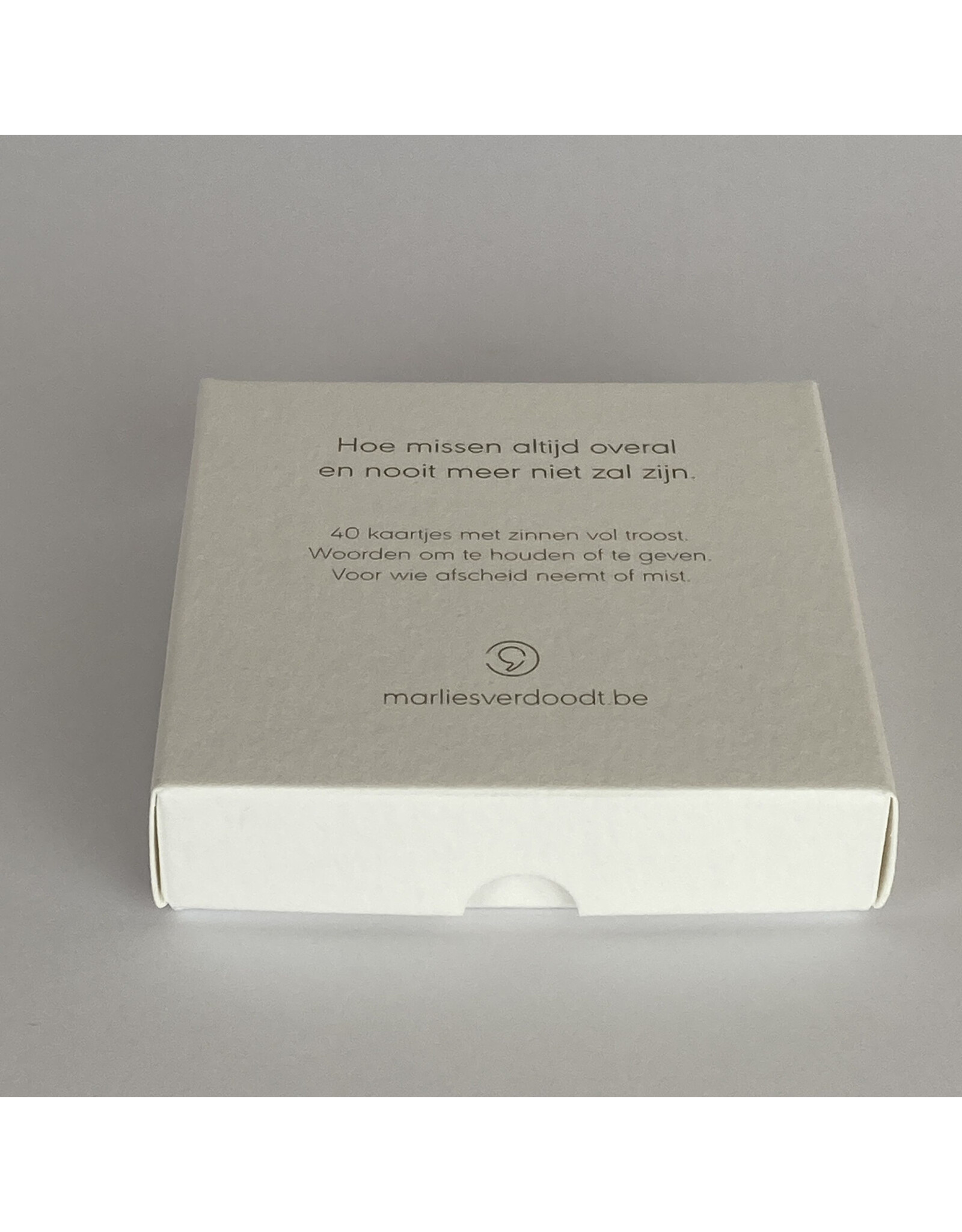 Marlies Verdoodt Troostdoosje - Een zachte bedding van troost - 40 kaartjes