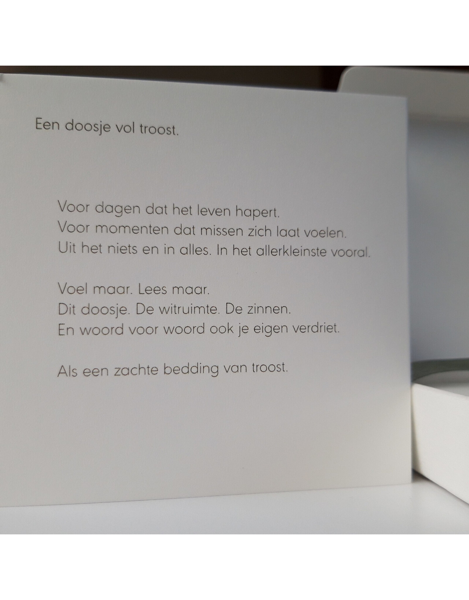 Marlies Verdoodt Troostdoosje - Een zachte bedding van troost - 40 kaartjes
