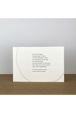 Marlies Verdoodt Wenskaart - Het is het dragen - Dubbele kaart + Envelop