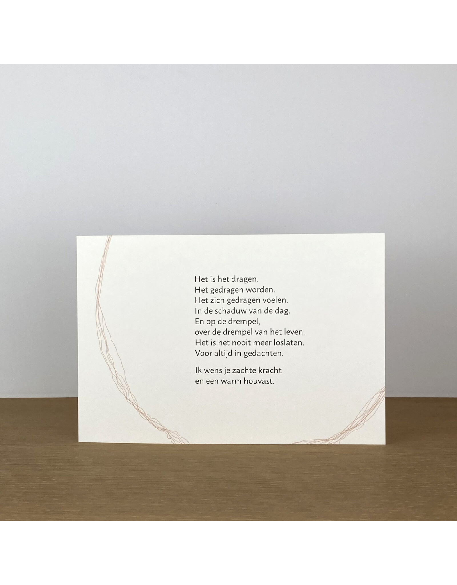 Marlies Verdoodt Wenskaart - Het is het dragen - Dubbele kaart + Envelop