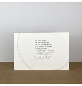 Marlies Verdoodt Wenskaart - Het is het dragen - Dubbele kaart + Envelop