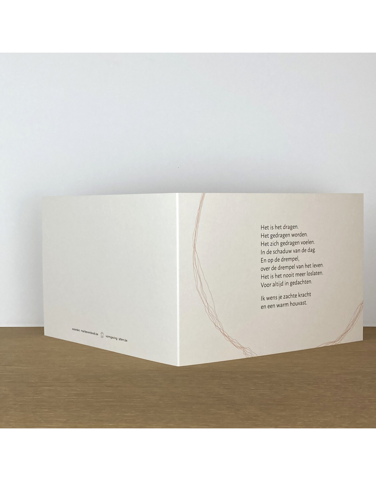Marlies Verdoodt Wenskaart - Het is het dragen - Dubbele kaart + Envelop