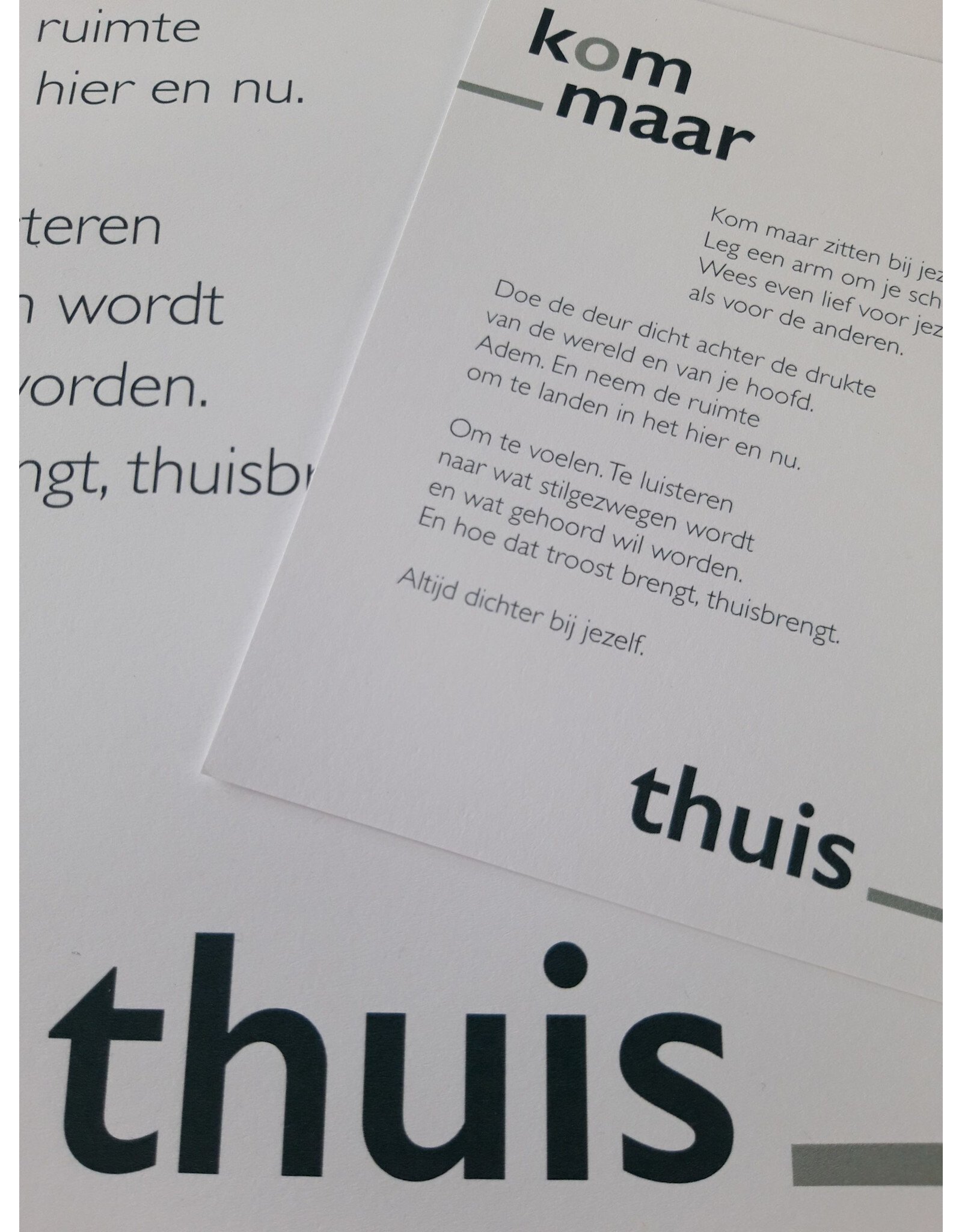 Marlies Verdoodt Wenskaart - Kom maar huis - Postkaart + Envelop