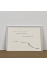 Marlies Verdoodt Wenskaart - Hoe missen blijft doorschemeren - Dubbele kaart + Envelop