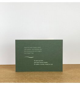 Marlies Verdoodt Wenskaart - Hoe het leven hapert soms - Dubbele kaart + Envelop