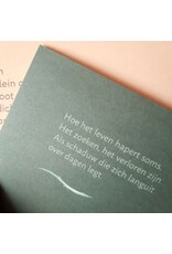 Marlies Verdoodt Wenskaart - Hoe het leven hapert soms - Dubbele kaart + Envelop