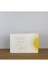 Marlies Verdoodt Wenskaart - Vandaag mag de zon wat harder schijnen - Dubbele kaart + Envelop