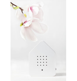 Zwitscherbox Zwitscherbox Wit - Geluiden: Merel  - B 11 x H 14,5 x D 3,5 cm