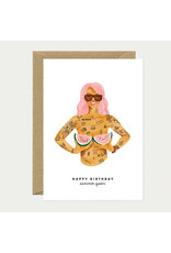 All The Ways to Say Wenskaart - Happy birthday summer queen - Dubbele kaart + Envelop