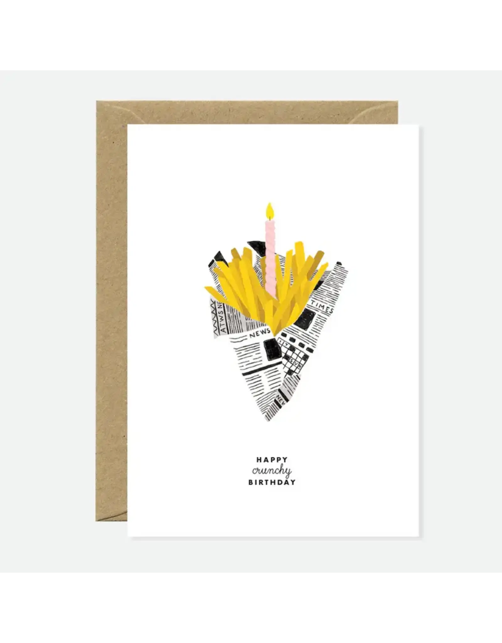 All The Ways to Say Wenskaart - Happy Crunchy Birhtday - Dubbele kaart + Envelop