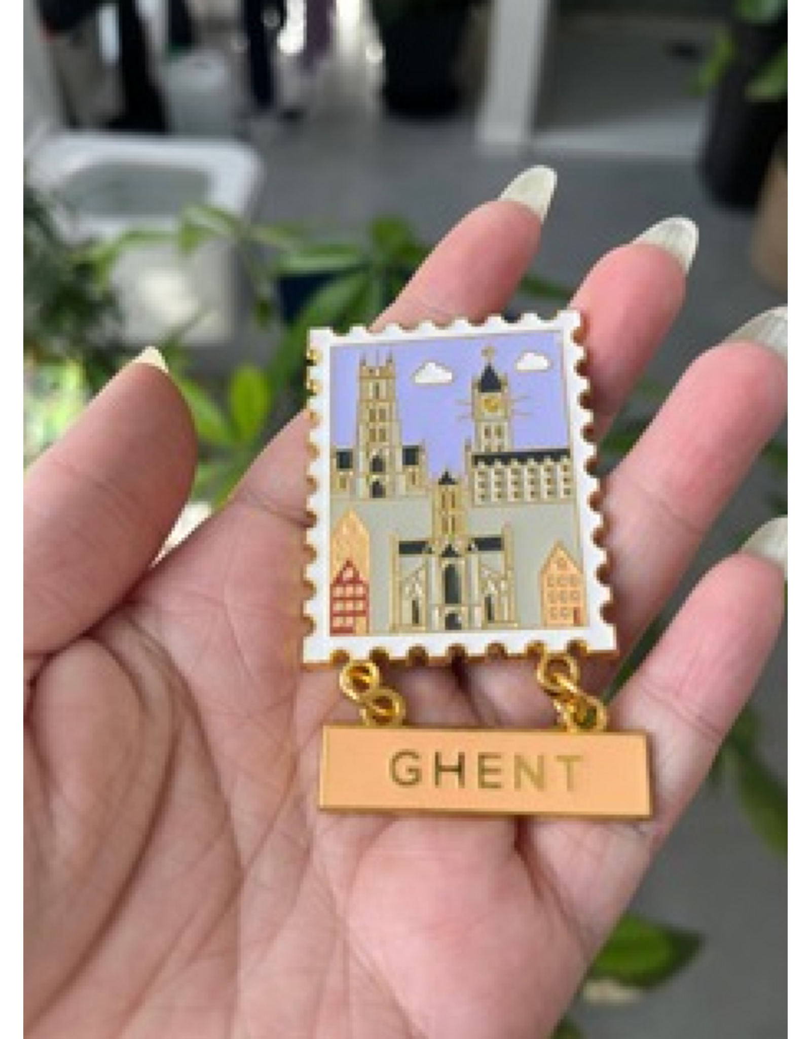 Door&Door Magneet Ghent met pendants - Enamel - Pastel