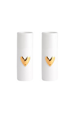 Raeder Mini Vaasje Hartje -  Goud - Ø 3,5cm x  H9cm