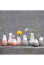 Raeder Plukselvaasjes Blauw - set v 4  - hoogte 4 - 8 cm