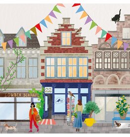 Storytiles Mini Tegel / Magneet - Mus in een Plas