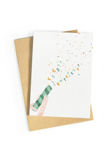 Studio Zwoane Wenskaart - Confetti Lentefeest - Dubbele kaart + Envelop