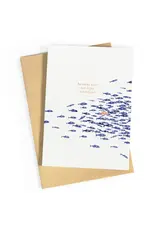 Studio Zwoane Wenskaart - Bedankt voor het fijne schooljaar - Dubbele kaart + Envelop