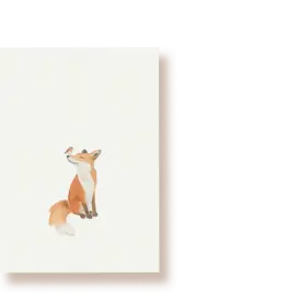 Tucán y limón Wenskaart - Vosje met Roodborstje - Postkaart + Envelop