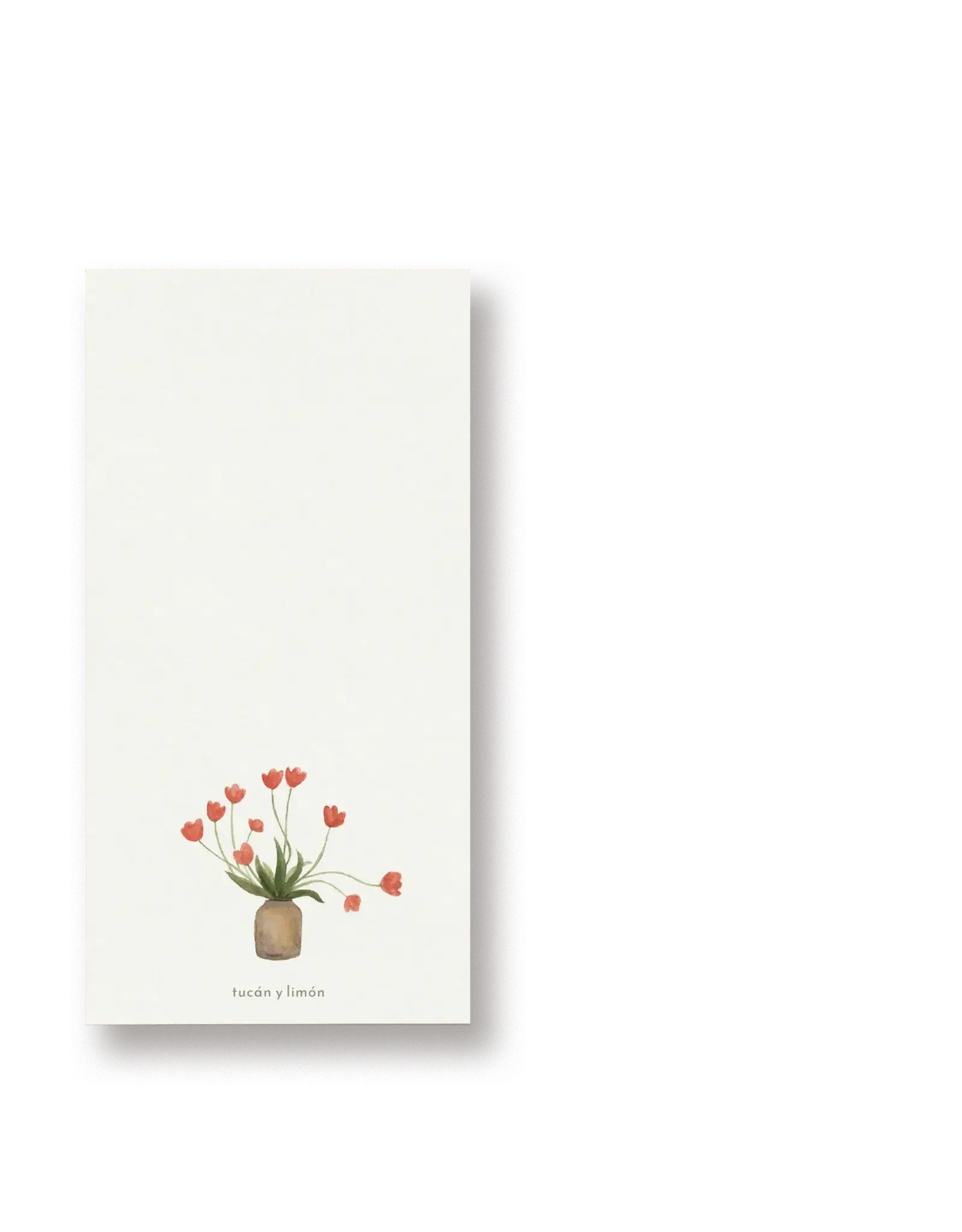 Tucán y limón Notitieblokje - Bloemen - 10,5x14,8 cm - 50pg