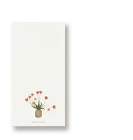 Tucán y limón Notitieblokje - Bloemen - 10,5x14,8 cm - 50pg