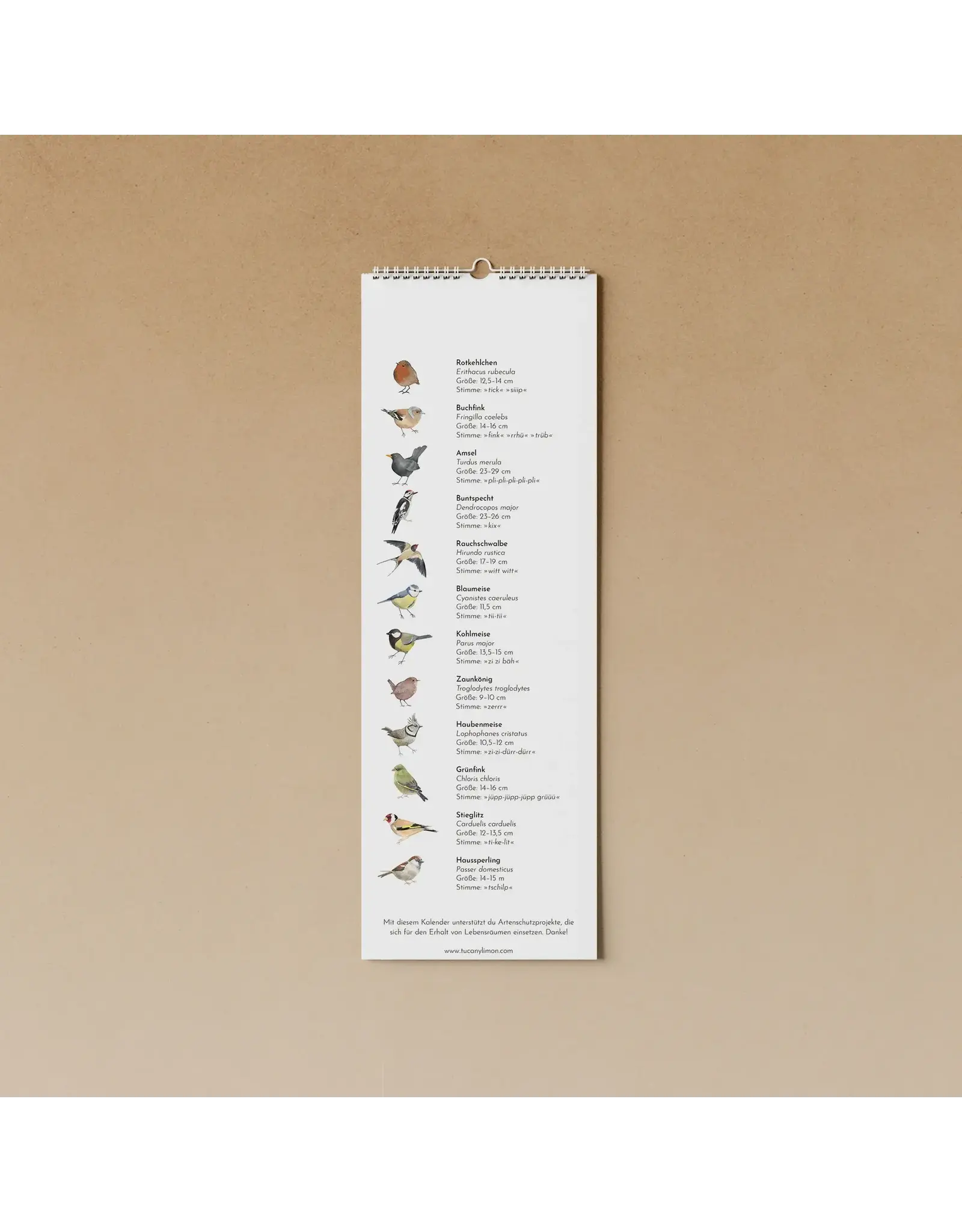 Tucán y limón Verjaardagskalender - Vogels