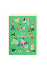 Naomi Wilkonson Wenskaart - Dog, Happy Birthday - Dubbele kaart + Envelop