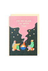 Naomi Wilkonson Wenskaart - i'm so glad I'm with you - Dubbele kaart + Envelop