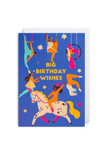 Naomi Wilkonson Wenskaart - Big Birthday Wishes - Dubbele kaart + Envelop