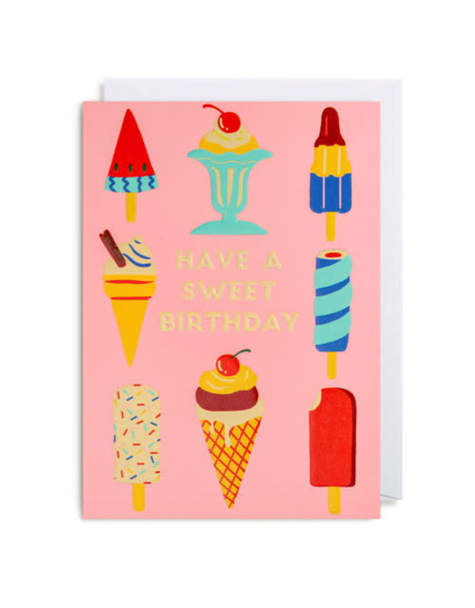 Naomi Wilkonson Wenskaart - Sweet Birthday - Dubbele kaart + Envelop