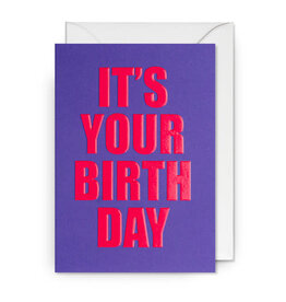 Postco Wenskaart - It's your birthday - Dubbele kaart + Envelop