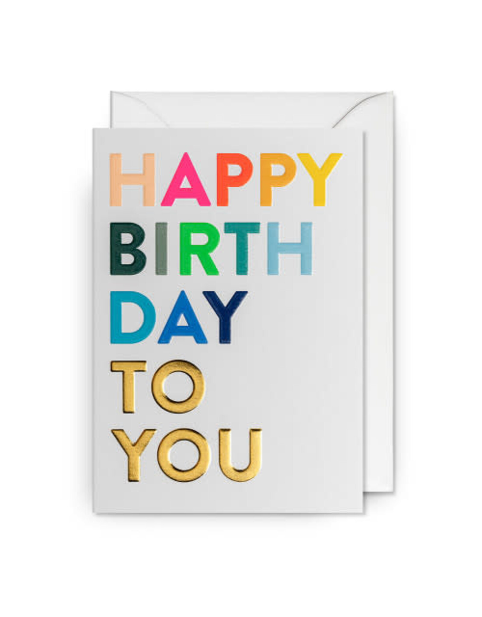 Postco Wenskaart - Happy birthday to you - Dubbele kaart + Envelop